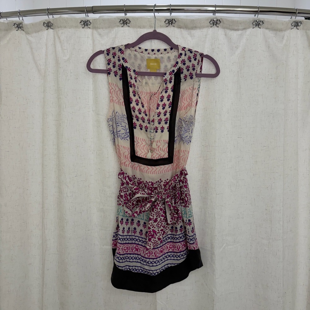 Maeve Pink and Purple Patterned Tunic